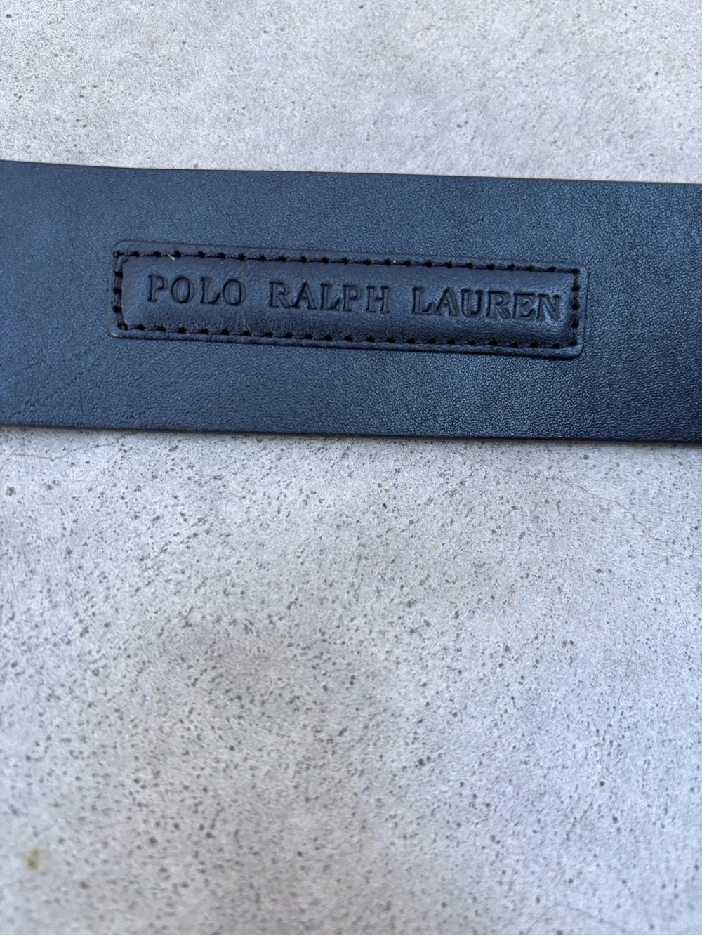 Polo Ralph Lauren Leather Belt Men’s Sz 56/140 Black Roller Silver Buckle NEW